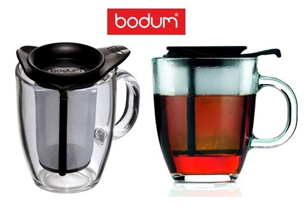 Bodum mug Yo-Yo 35cl en verre avec filtre à thé